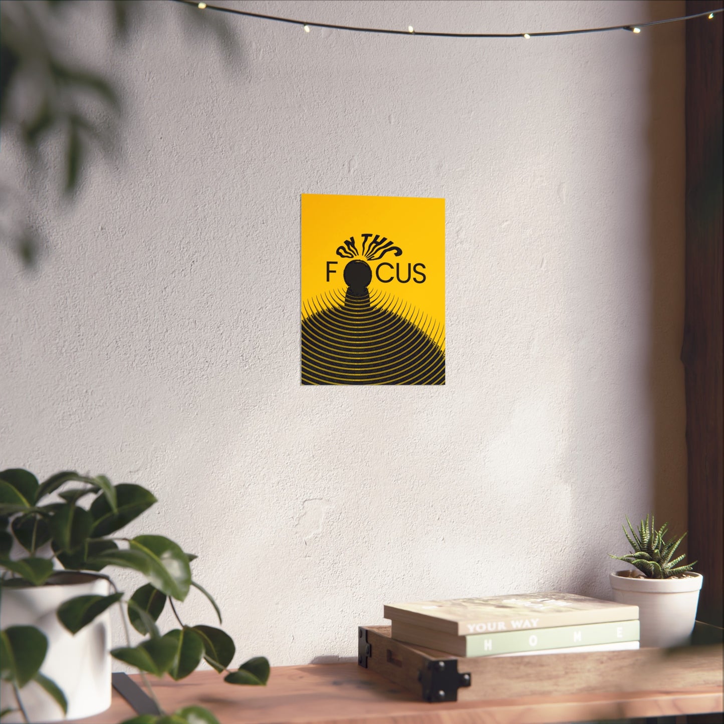 Inspirational Poster - 'Focus' - Modern Wall Decor for Home & Office