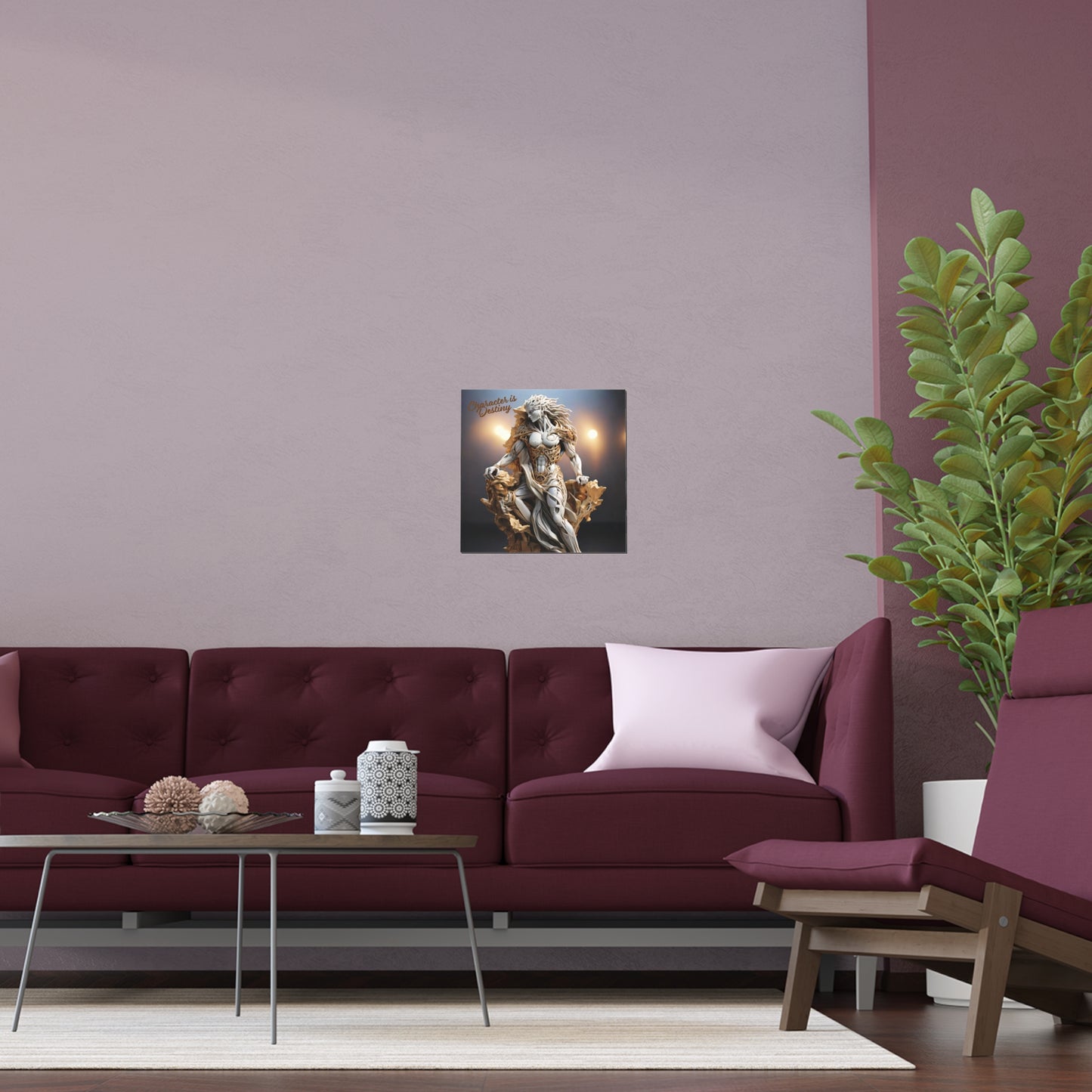 Inspirational Silk Poster - "Character is Destiny"