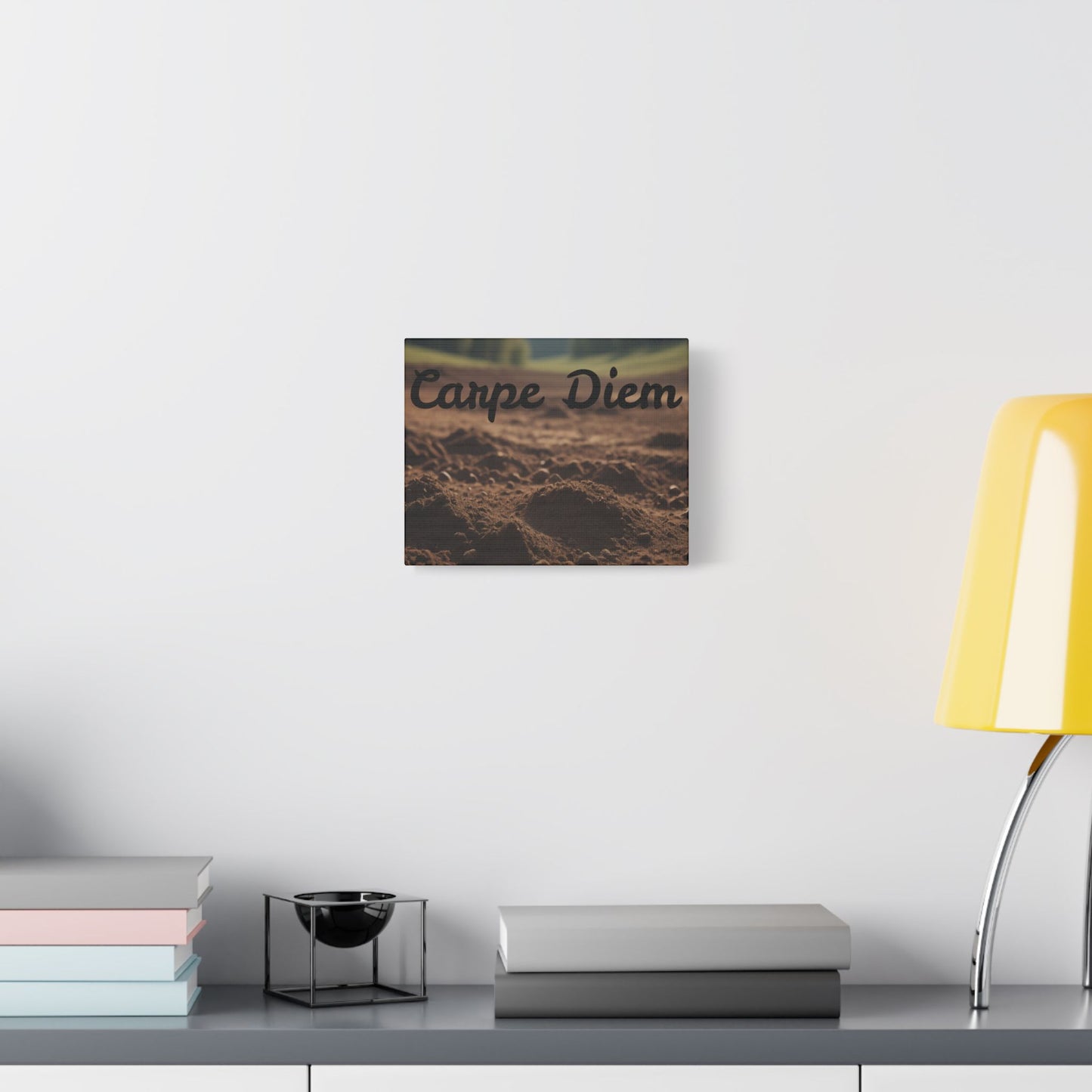 Inspirational 'Carpe Diem' Satin Canvas Wall Art