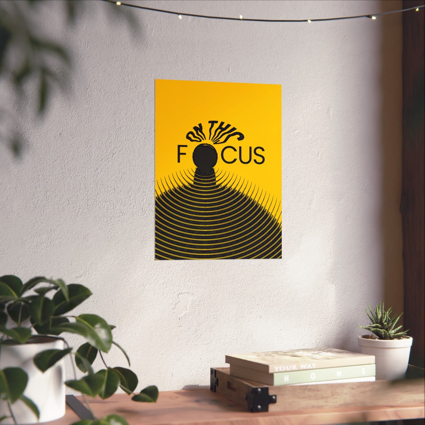 Inspirational Poster - 'Focus' - Modern Wall Decor for Home & Office
