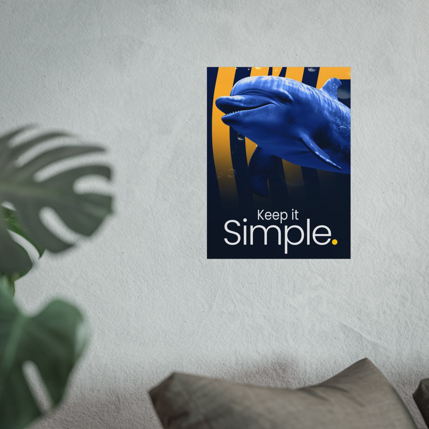 Ocean-Inspired Poster - 'Keep it Simple' | Perfect for Coastal Decor & Gift Ideas
