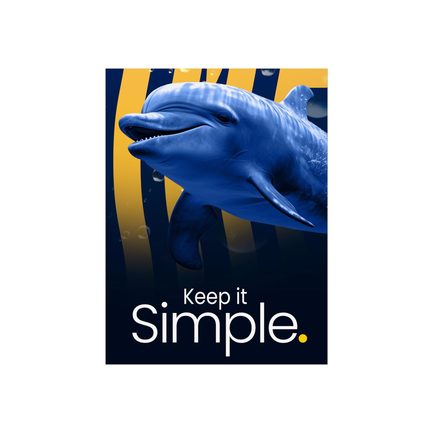 Ocean-Inspired Poster - 'Keep it Simple' | Perfect for Coastal Decor & Gift Ideas