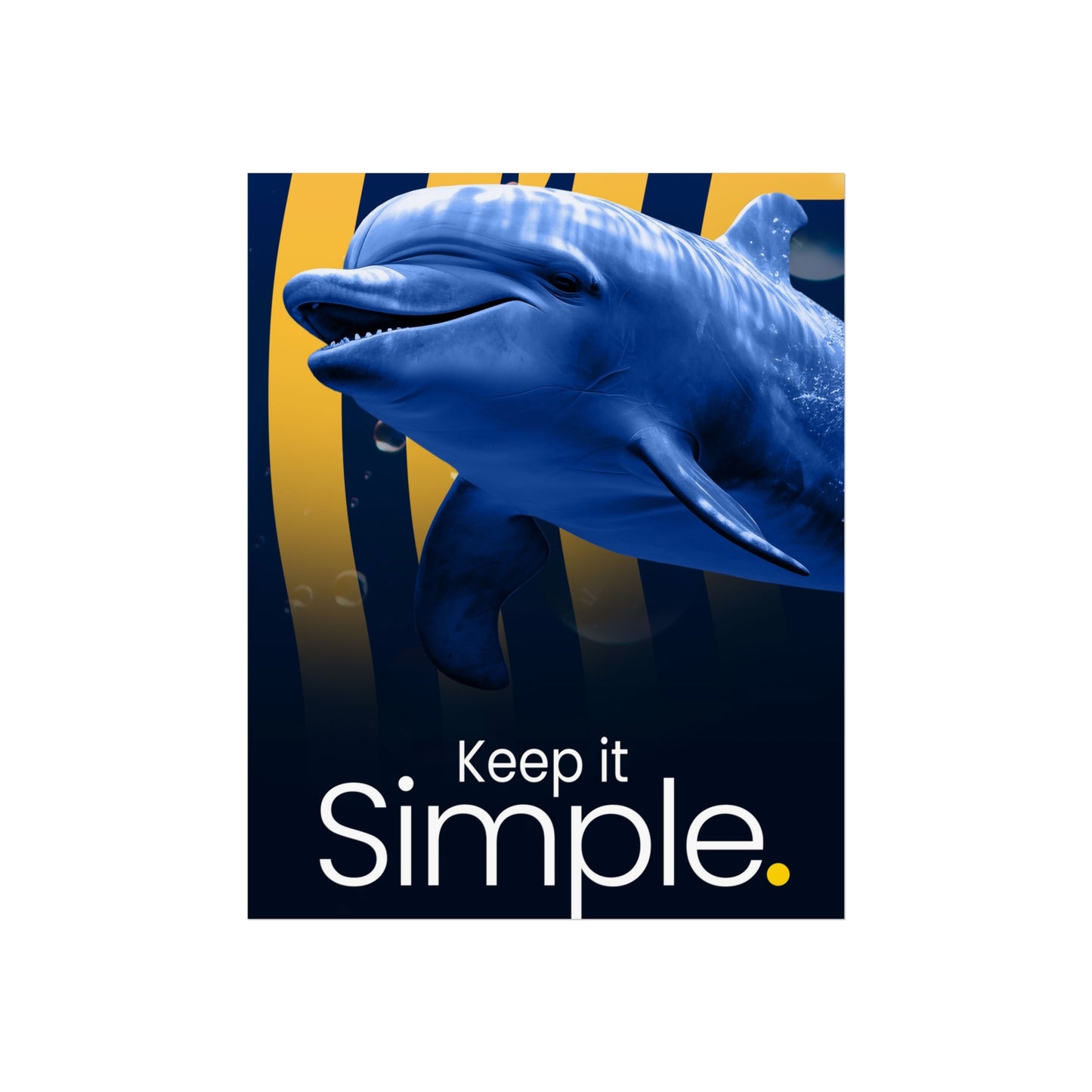 Ocean-Inspired Poster - 'Keep it Simple' | Perfect for Coastal Decor & Gift Ideas