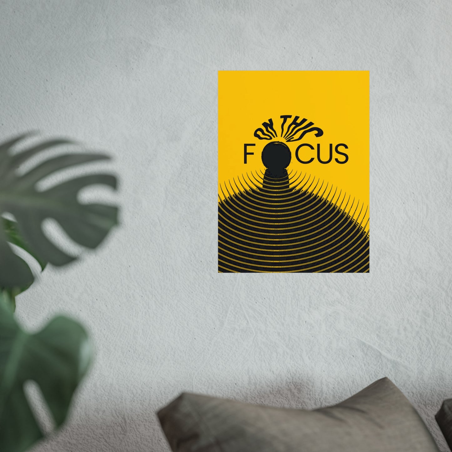 Inspirational Poster - 'Focus' - Modern Wall Decor for Home & Office