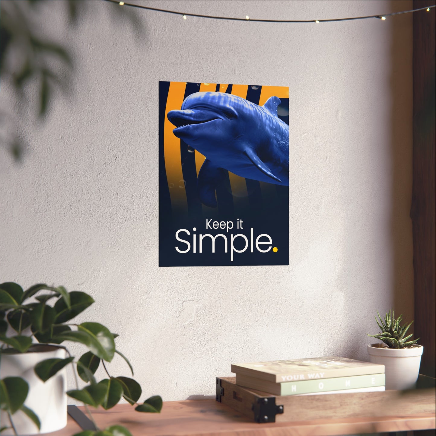 Ocean-Inspired Poster - 'Keep it Simple' | Perfect for Coastal Decor & Gift Ideas