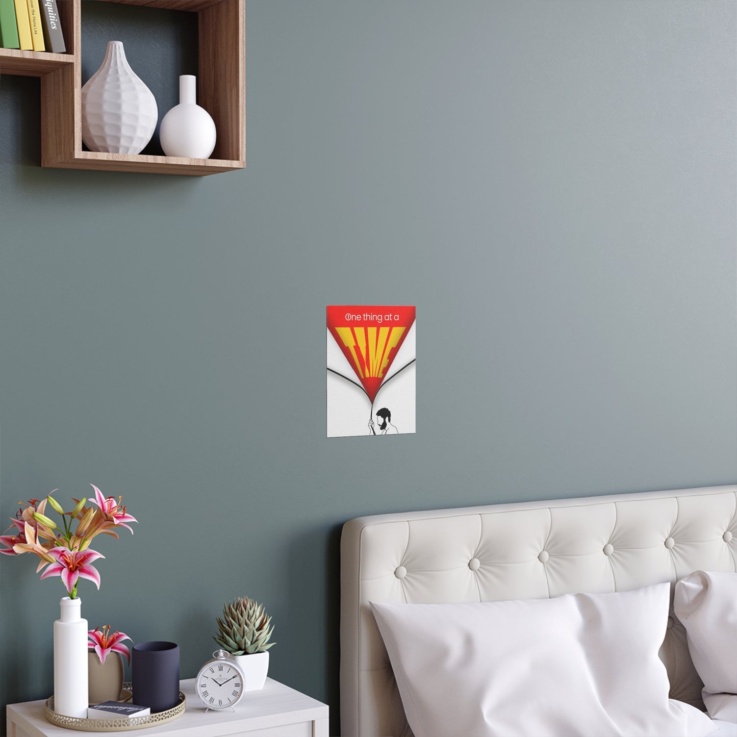Inspirational Silk Poster - 'One Thing at a Time'