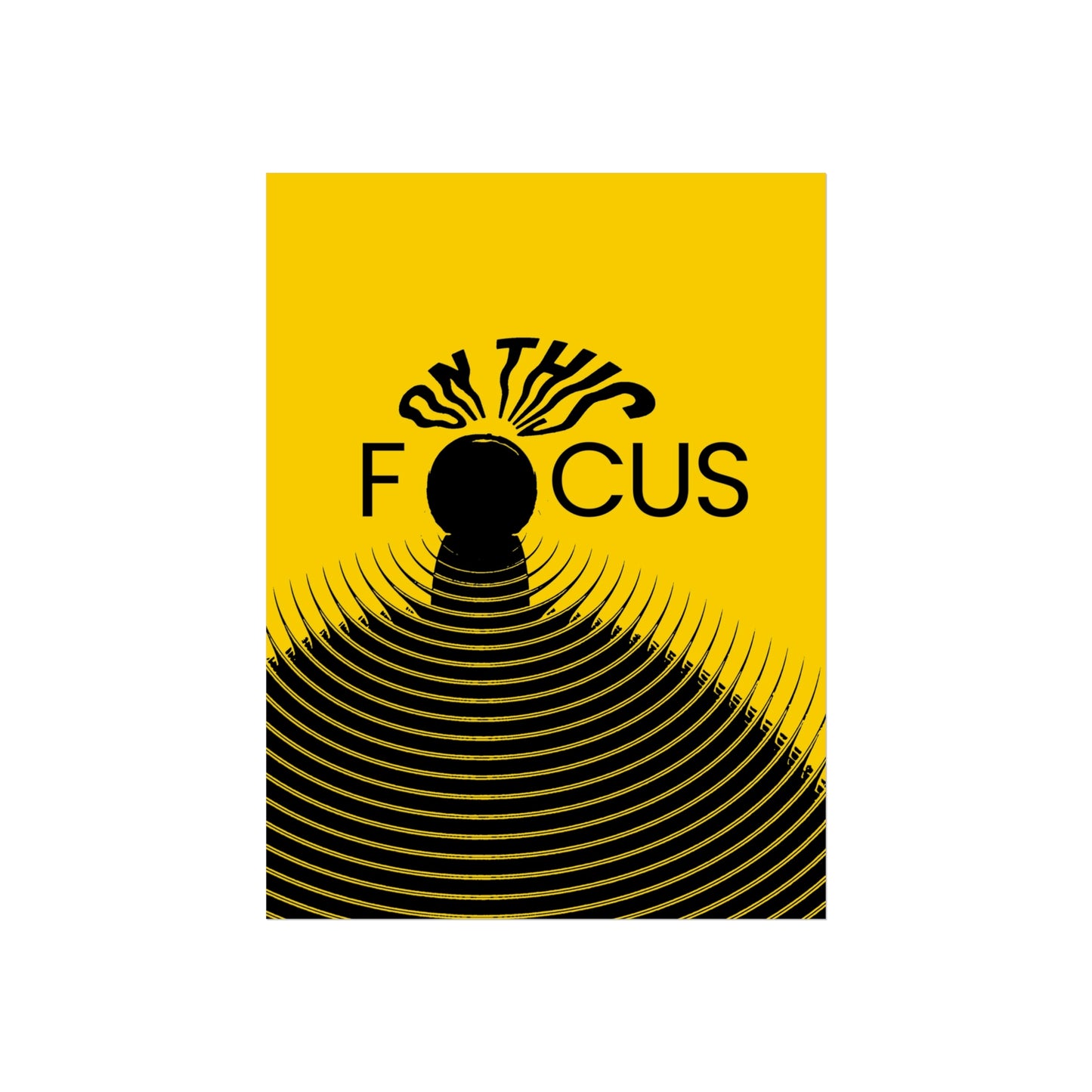 Inspirational Poster - 'Focus' - Modern Wall Decor for Home & Office