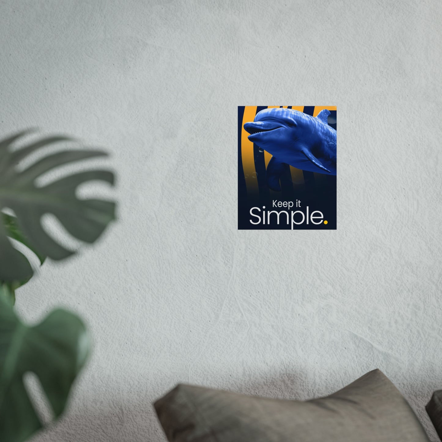 Ocean-Inspired Poster - 'Keep it Simple' | Perfect for Coastal Decor & Gift Ideas