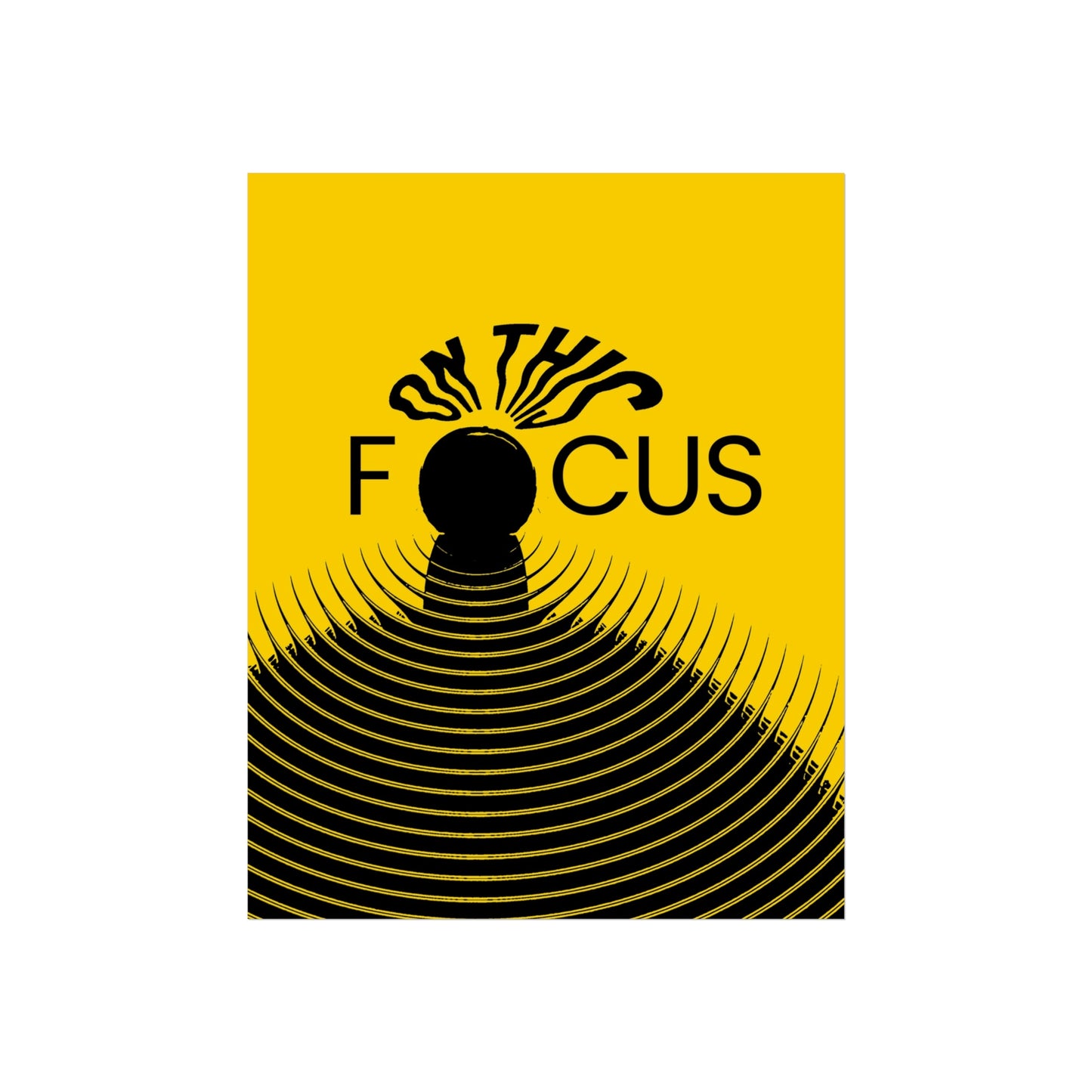 Inspirational Poster - 'Focus' - Modern Wall Decor for Home & Office